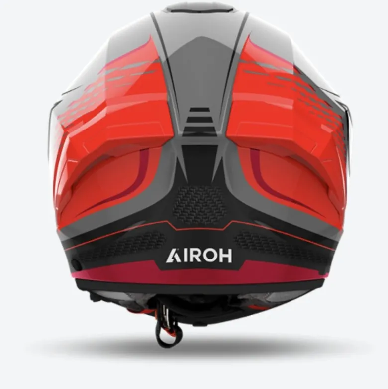 Casco Integrale Airoh Matryx Rocket Rosso Fluo Lucido