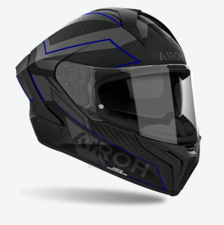 Casco Integrale Airoh Matryx Sentinel Blu Opaco