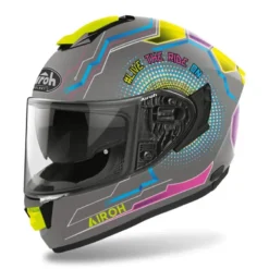 Casco Integrale Airoh St.501 Power Grigio Opaco Giallo