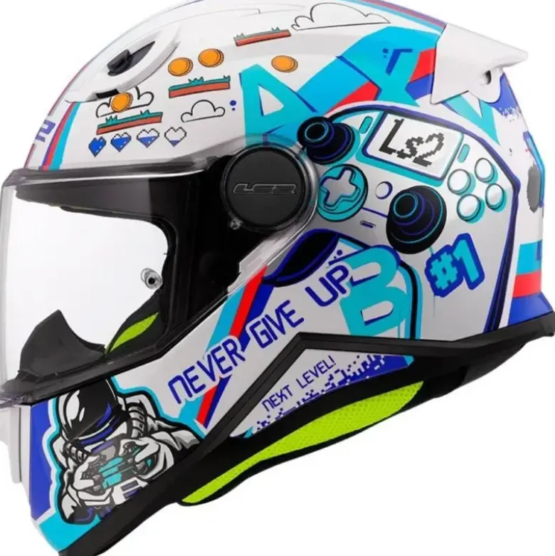 Casco Integrale Bambino LS2 FF812 Kid Next Level Bianco