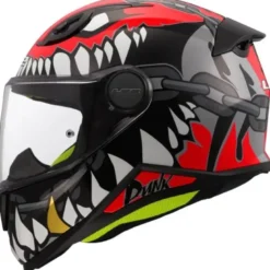 Casco Integrale Bambino LS2 FF812 Kid Punk Grigio Rosso