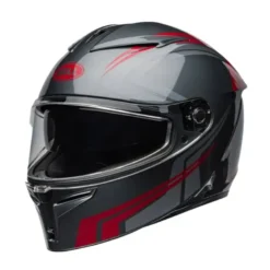 Casco Integrale Bell Lithium 2025 Jetstream Grigio Candy Rosso