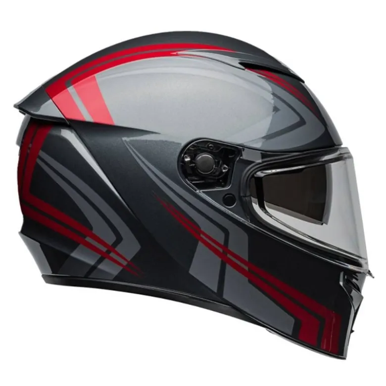 Casco Integrale Bell Lithium 2025 Jetstream Grigio Candy Rosso