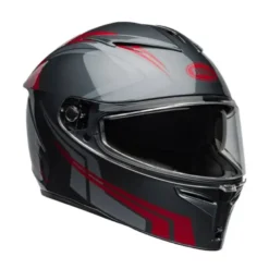 Casco Integrale Bell Lithium 2025 Jetstream Grigio Candy Rosso