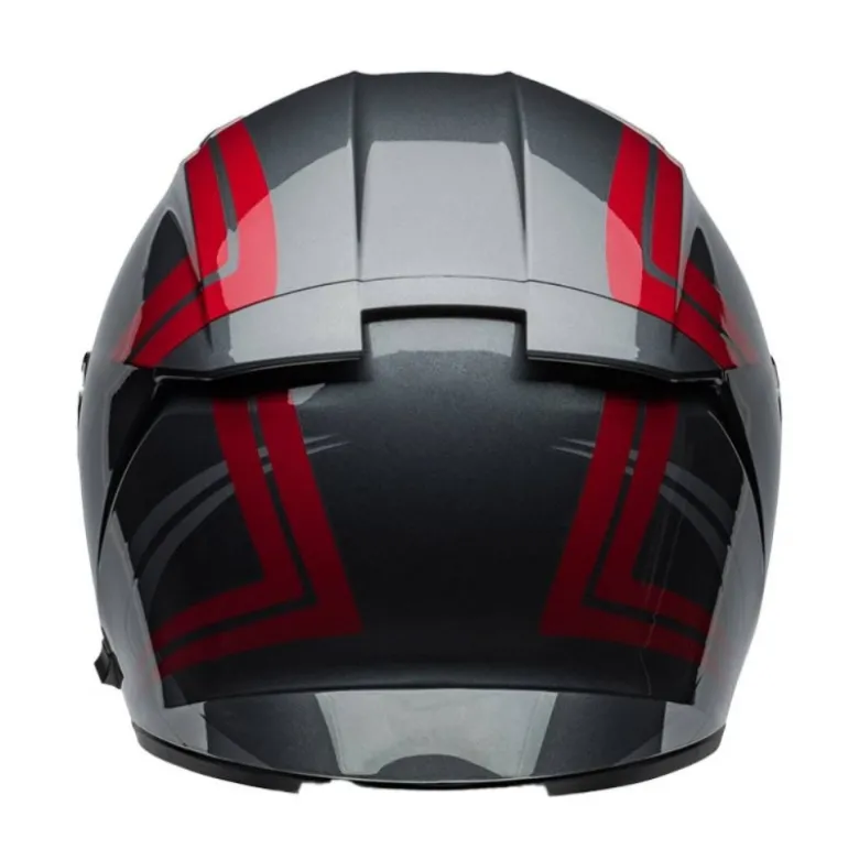 Casco Integrale Bell Lithium 2025 Jetstream Grigio Candy Rosso
