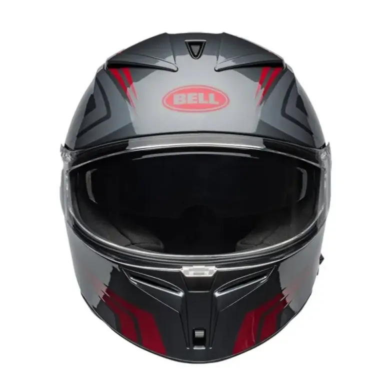 Casco Integrale Bell Lithium 2025 Jetstream Grigio Candy Rosso