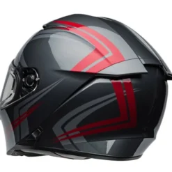 Casco Integrale Bell Lithium 2025 Jetstream Grigio Candy Rosso