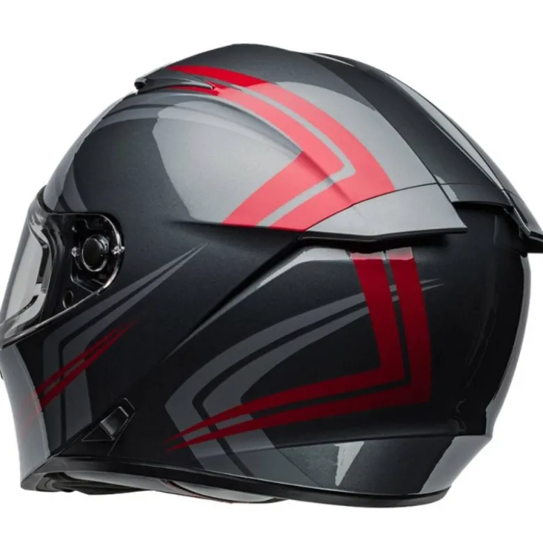 Casco Integrale Bell Lithium 2025 Jetstream Grigio Candy Rosso