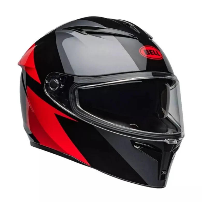 Casco Integrale Bell Lithium 2025 Shear Grigio Metallizzato Rosso