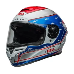 Casco Integrale Bell Race Star Flex 2024 Beaubier Bianco Blu Rosso