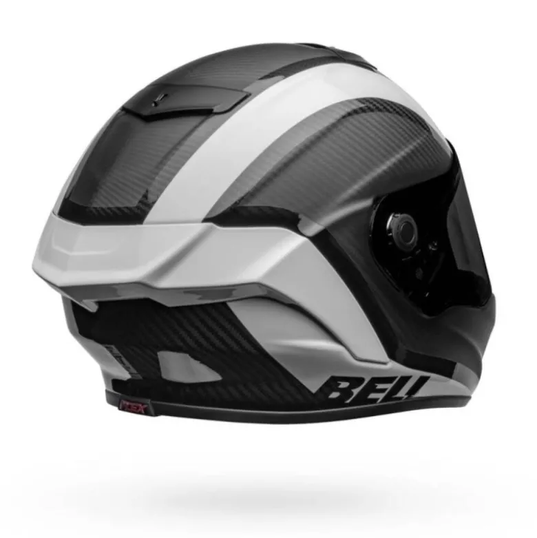 Casco Integrale Bell Race Star Flex DLX Tantrum2 Nero Opaco Bianco Lucido