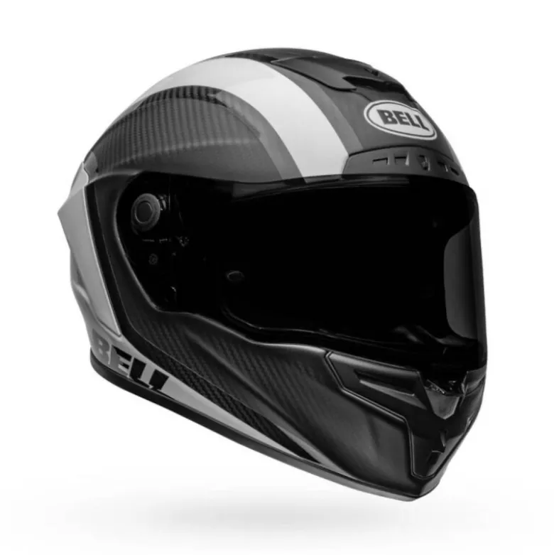 Casco Integrale Bell Race Star Flex DLX Tantrum2 Nero Opaco Bianco Lucido