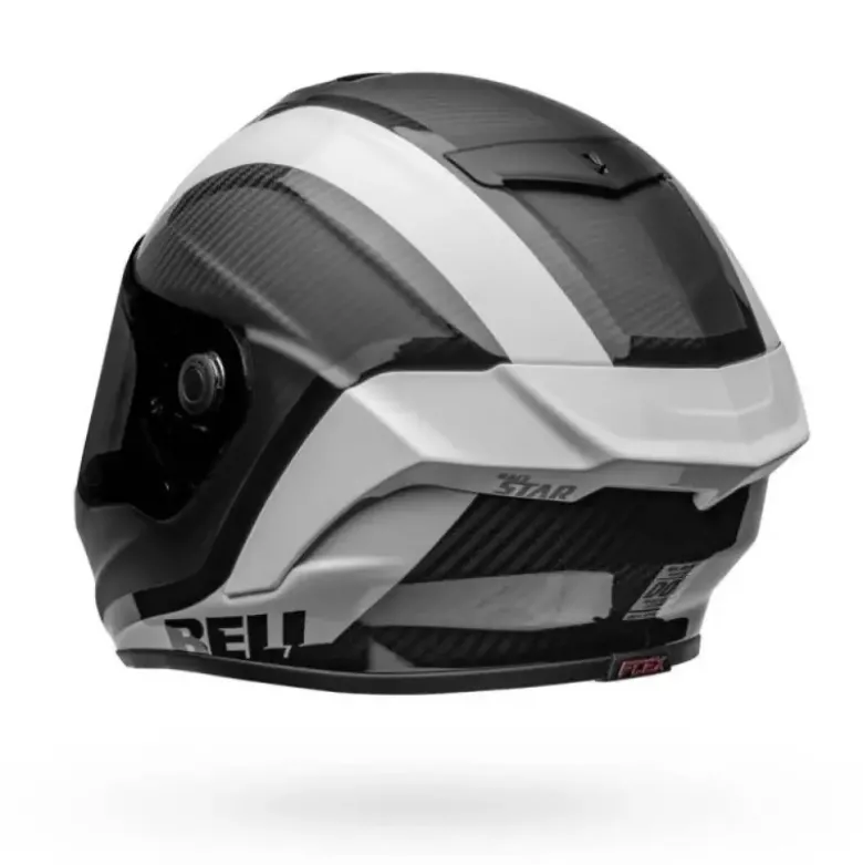Casco Integrale Bell Race Star Flex DLX Tantrum2 Nero Opaco Bianco Lucido