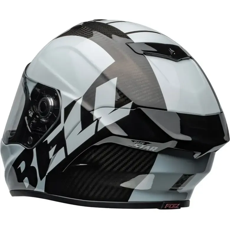 Casco Integrale Bell Race Star Flex 2024 Offset Nero Bianco