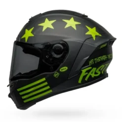 Casco Integrale Bell Star DLX Mips Fasthouse Victory Circle Nero Giallo Alta Visibilità Opaco