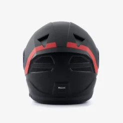 Casco Integrale Blauer NF01 Naca Grafica A Nero Opaco Rosso