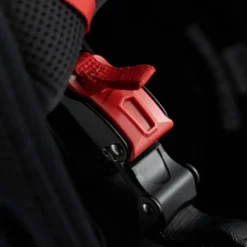 Casco Integrale Blauer NF01 Naca Grafica A Nero Opaco Rosso