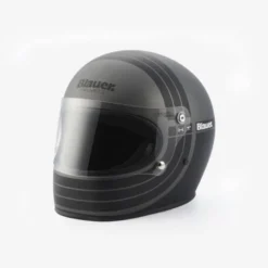 Casco Integrale Blauer 80s Titanio Nero Opaco