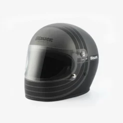 Casco Integrale Blauer 80s Titanio Nero Opaco ECE22-06