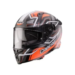 Casco Integrale Caberg Avalon X Brama Nero Opaco Rosso Fluo Antracite