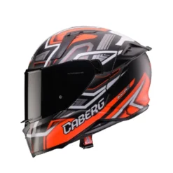 Casco Integrale Caberg Avalon X Brama Nero Opaco Rosso Fluo Antracite
