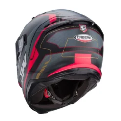 Casco Integrale Caberg Avalon X Optic Nero Opaco Grigio Rosso