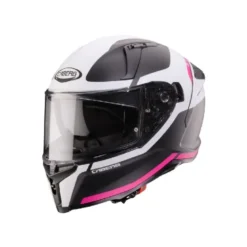 Casco Integrale Caberg Avalon X Pure Nero Opaco Bianco Fuchsia