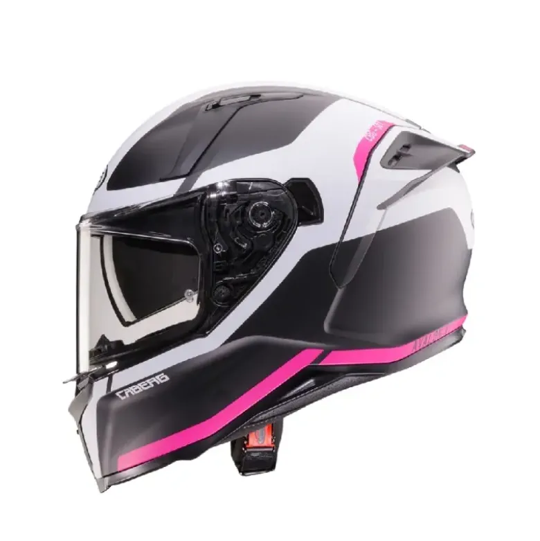 Casco Integrale Caberg Avalon X Pure Nero Opaco Bianco Fuchsia