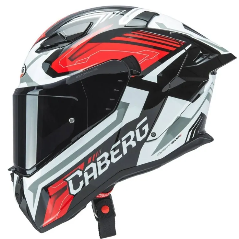 Casco Integrale Caberg Drift Evo II Jarama Nero Bianco Rosso
