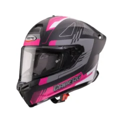 Casco Integrale Caberg Roxter Colt Nero Opaco Fucsia Bianco