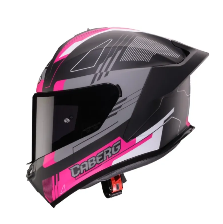 Casco Integrale Caberg Roxter Colt Nero Opaco Fucsia Bianco