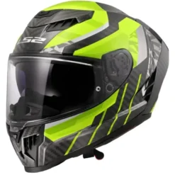 Casco Integrale Carbonio LS2 FF807 Dragon Trax H-V Giallo