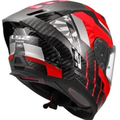 Casco Integrale Carbonio LS2 FF807 Dragon Trax Rosso