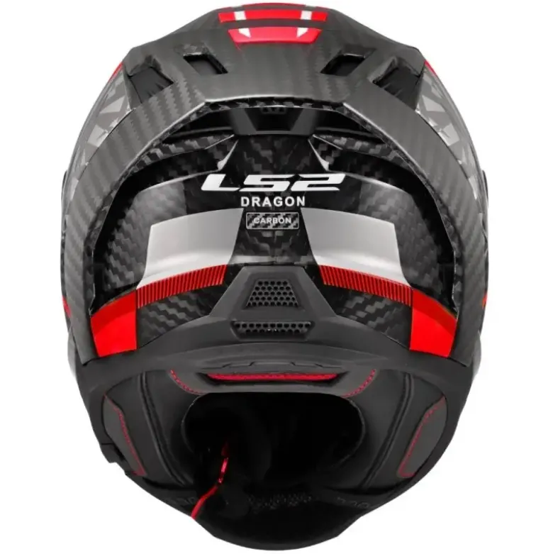 Casco Integrale Carbonio LS2 FF807 Dragon Trax Rosso