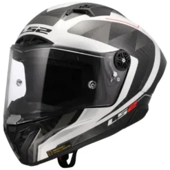Casco Integrale Carbonio LS2 FF805 Thunder C Gp Aero Raute Bianco Grigio