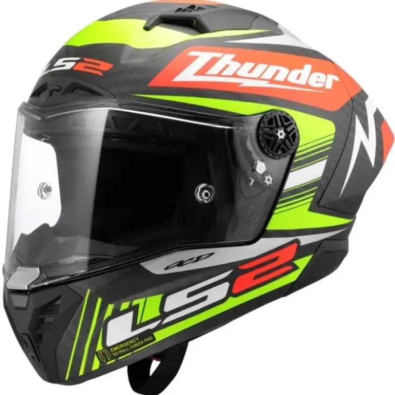 Casco Integrale Carbonio LS2 FF805 Thunder C Gp Aero Replica Black