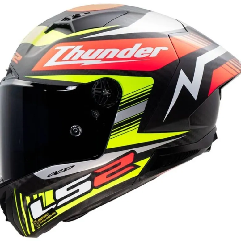 Casco Integrale Carbonio LS2 FF805 Thunder C Gp Aero Replica Black