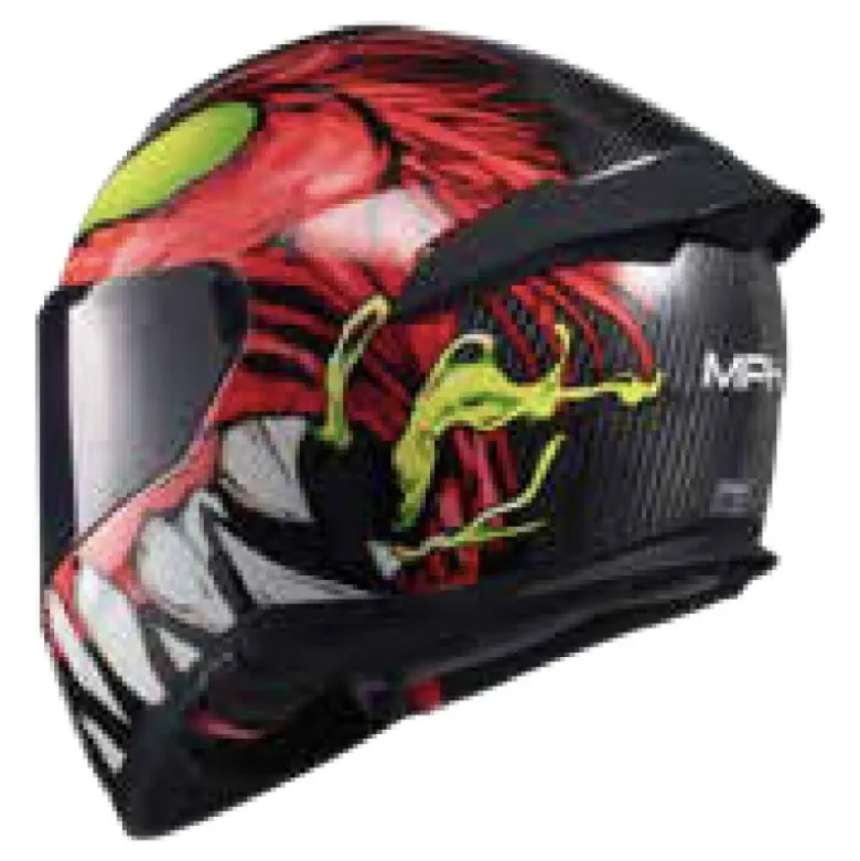 Casco Integrale Carbonio MPH Tiger C Carbon Dire Rosso