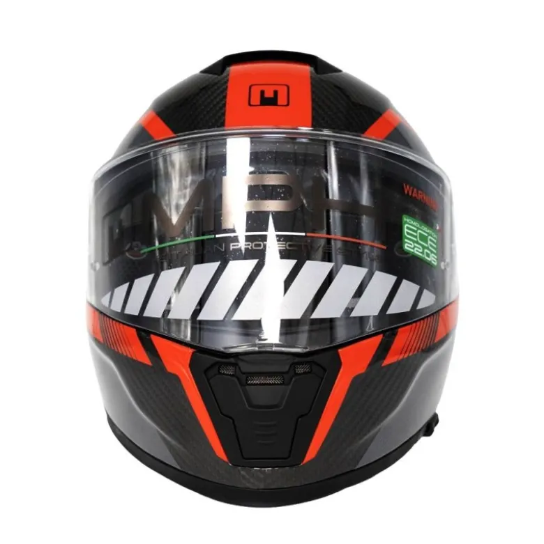 Casco Integrale Carbonio MPH Tiger C RS Carbon Titanio Rosso