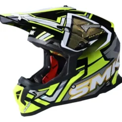 Casco Integrale Cross SMK ALLTERRA X-ACES Nero Giallo