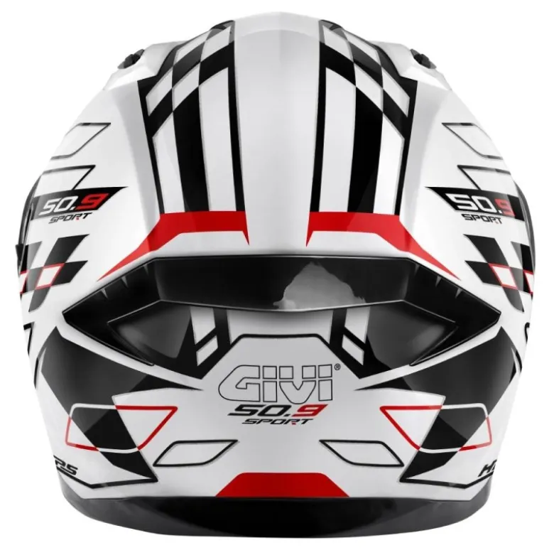 Casco Integrale Givi 50.9 Assault Bianco Nero Rosso