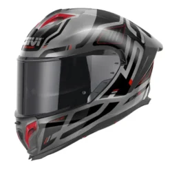 Casco Integrale Givi 50.3 Quasar Titanio Rosso Nero Lucido