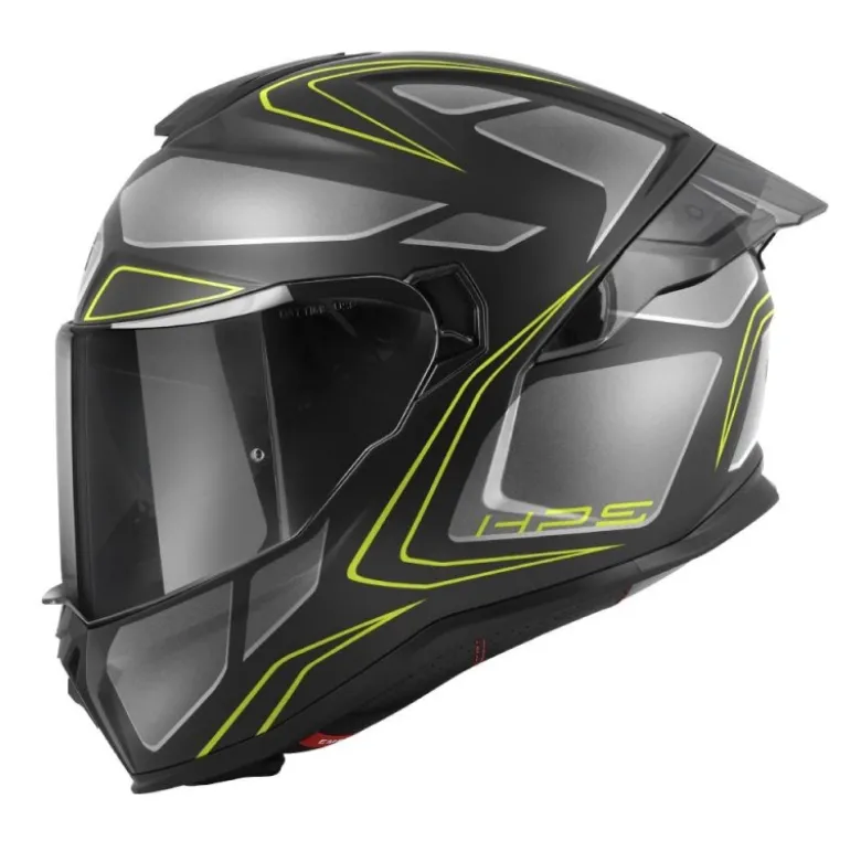 Casco Integrale Givi 55.1 Zephir Nero Silver Titanio Giallo Fluo