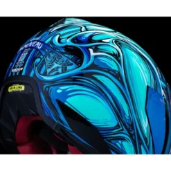 Casco Integrale Icon Domain Nouveau Blu