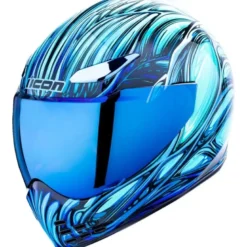 Casco Integrale Icon Domain Nouveau Blu