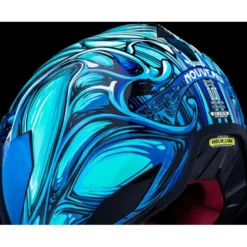 Casco Integrale Icon Domain Nouveau Blu