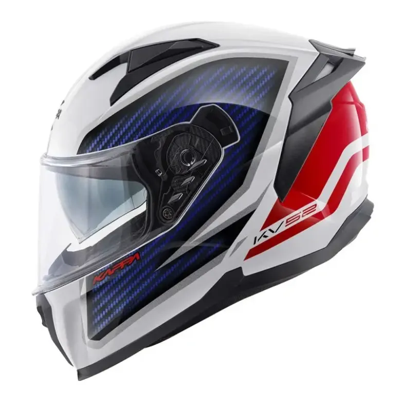 Casco Integrale Kappa KV52 Kronos Bianco Blu Rosso
