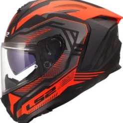 Casco Integrale Ls2 FF817 Challenger II Dravix Rosso Nero