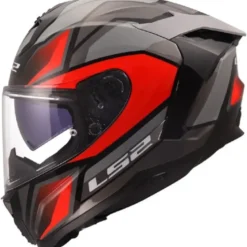 Casco Integrale Ls2 FF817 Challenger II Viper Grigio Rosso Lucido