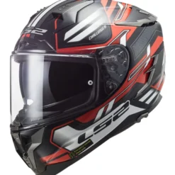 Casco Integrale Ls2 FF327 Challenger Spin Nero Rosso Bianco